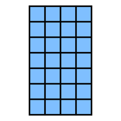 Schematic r-dimensional subspace of R^n representing the row space.