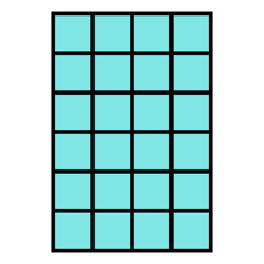 Schematic r-dimensional subspace of R^m representing the column space (range).